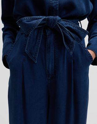 Regular Pleated Wide Leg Lightweight Jean in Sunset Ride