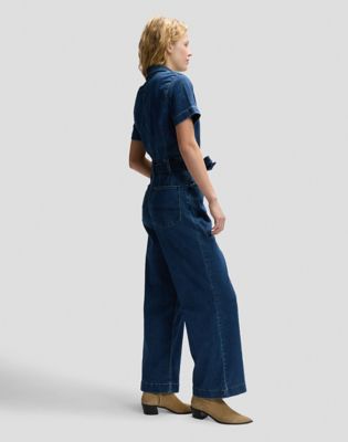 Workwear Slim Short Sleeve Boilersuit in Rapid Currents