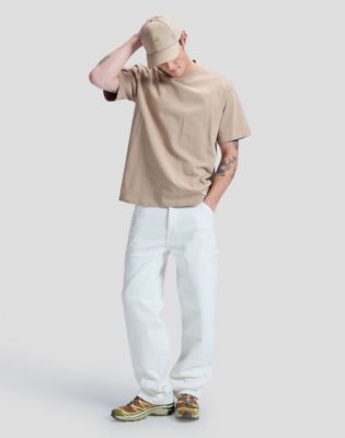 Workwear Relaxed Boxy Tee in Perfect Khaki