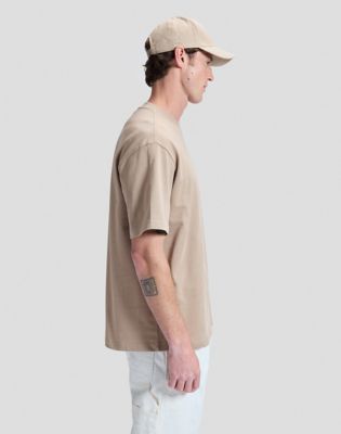 Workwear Relaxed Boxy Tee in Perfect Khaki