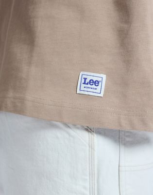 Workwear Relaxed Boxy Tee in Perfect Khaki