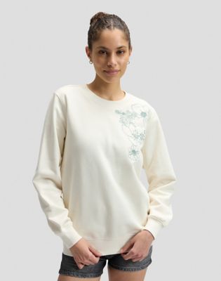 Lee Regular Flower Sweatshirt in Natural