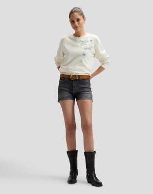 Lee Regular Flower Sweatshirt in Natural