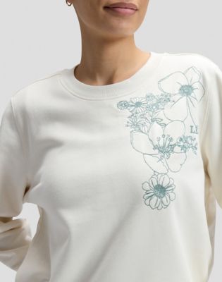 Lee Regular Flower Sweatshirt in Natural