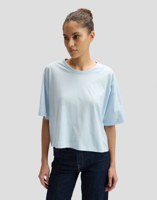 Relaxed Boxy Lee Tee in Beau Blue