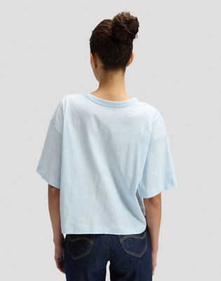 Relaxed Boxy Lee Tee in Beau Blue