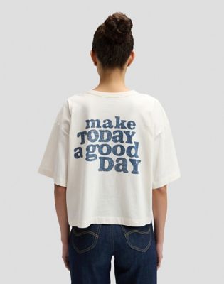 Relaxed Lee Good Day Tee in Ecru