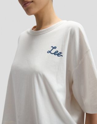 Relaxed Lee Good Day Tee in Ecru