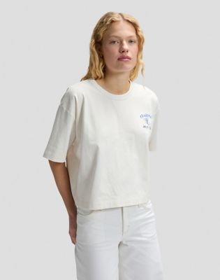Relaxed Lee Crafted Tee in Ecru