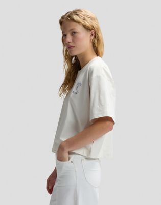 Relaxed Lee Crafted Tee in Ecru