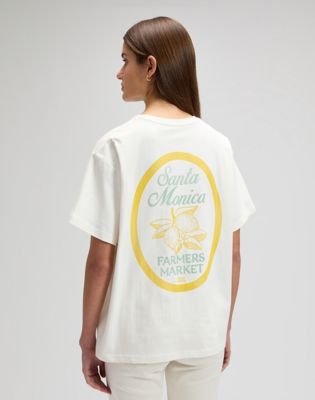 Lee Relaxed Modern Maker Tee Ecru, Lee