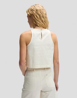 Regular Boxy Sveless Top Natural Größe XL female
