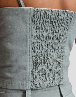 Slim Strappy Tank in Desert Sage