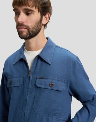 Relaxed Utility Jacket in Academy Blue