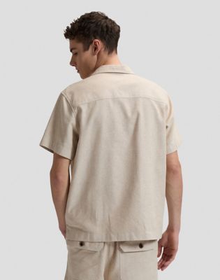 Relaxed Utility Camp Shirt Wheat Größe L male