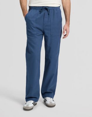 Utility Drawstring Relaxed Pant in Academy Blue