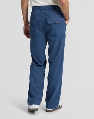 Utility Drawstring Relaxed Pant in Academy Blue