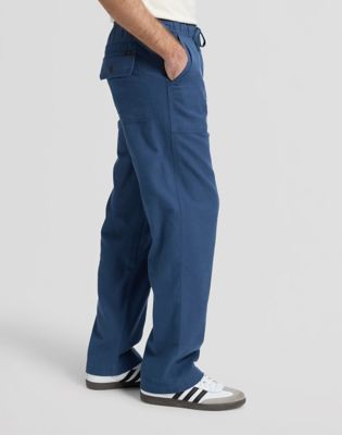 Utility Drawstring Relaxed Pant in Academy Blue