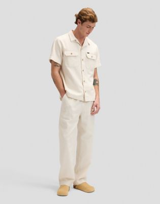 Utility Relaxed Drawstring Trousers in Natural
