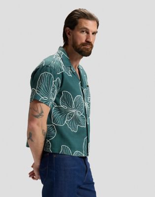 101 Relaxed Vintage Resort Shirt in Algae Floral