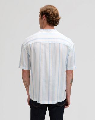 Lee Relaxed Resort Shirt Beau Blue Stripe, Lee