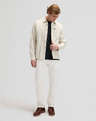 Regular Leesure Shirt Dustier Blue Stripe, Lee