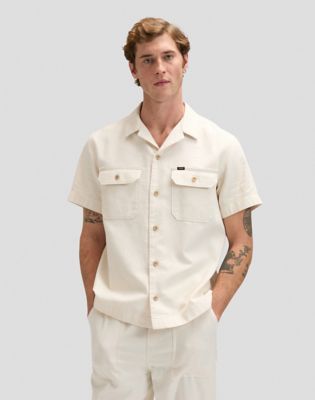 Relaxed Utility Camp Shirt in Natural