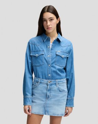 Regular Western Shirt in Dye Star