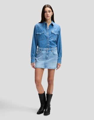 Regular Western Shirt in Dye Star