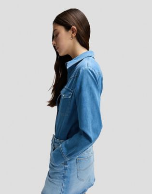 Regular Western Shirt in Dye Star