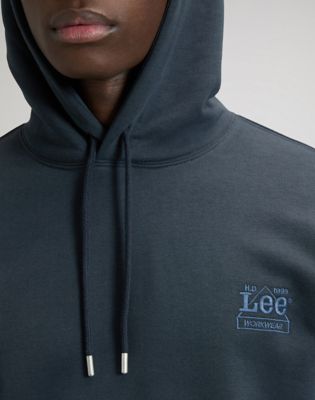 Workwear Relaxed Essential Hoodie in Rebel Navy