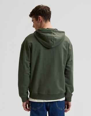 Lee Workwear Relaxed Full Zip Hoodie Oak Moss, Lee