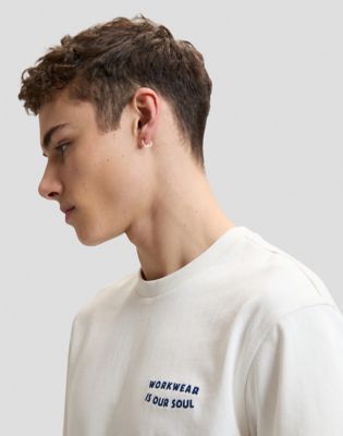 Workwear Soul Relaxed Tee in Natural