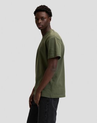 Workwear Essential Relaxed Tee in Oak Moss
