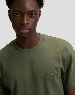 Workwear Essential Relaxed Tee in Oak Moss