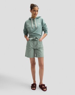 Regular Pleated Bermuda in Desert Sage
