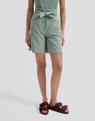 Regular Pleated Bermuda in Desert Sage