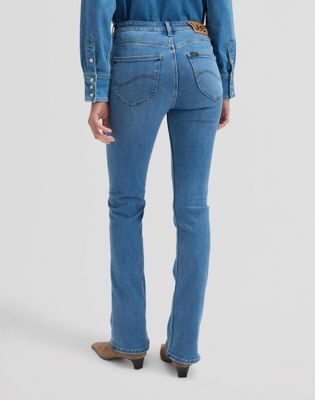 Raffaello Rossi Bootcut stoffen broek met vaste persplooien, model