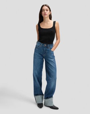 Rider Loose Straight Selvedge Denim Jean in Richter