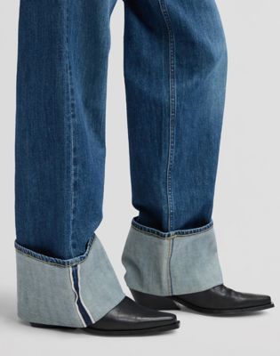 Rider Loose Straight Selvedge Denim Jean in Richter