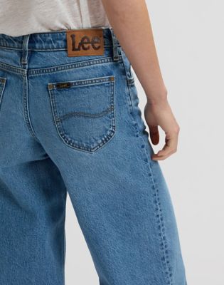 Hope Mid Rise Baggy Jean in Tinted Blue