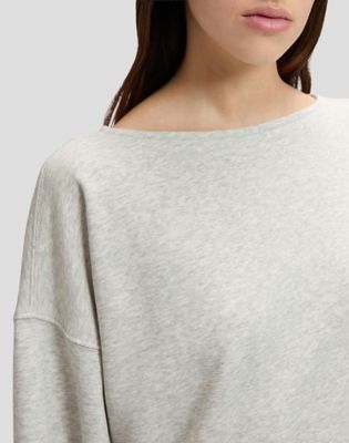 Relaxed Dramatic Sleeve Sweatshirt in Grey Heather