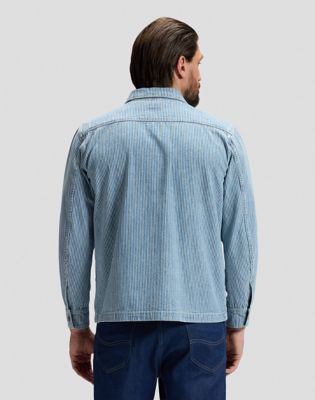 Lee 101 Relaxed Overshirt Washed Rr Stripe, Lee