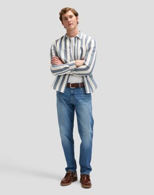David Regular Tapered Selvedge Denim Jean in Blue Force