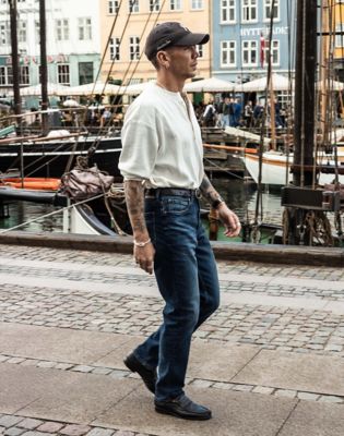David Regular Tapered Jean in Rusty Rivet
