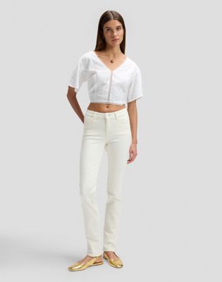 Regular Tied Back Blouse in Bright White