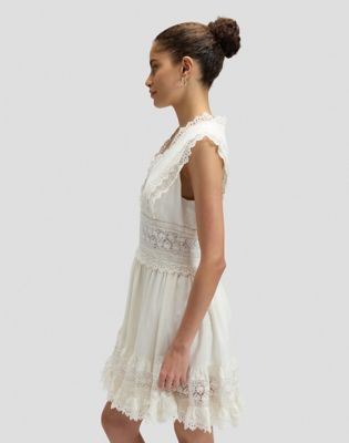 Regular Bohemian Dress in Bright White