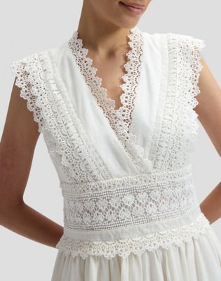 Regular Bohemian Dress in Bright White
