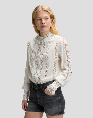 Regular Bohemian Blouse in Bright White
