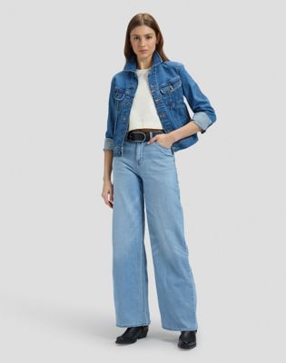 Stella Wide Leg Jean in Water Droplet